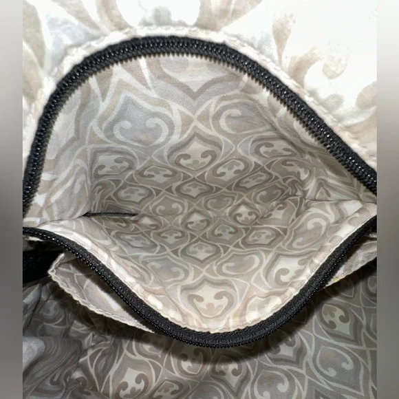 Brighton Black Pebbled Leather and Brown Croc-Embossed Hobo Shoulder Bag - Picture 13 of 16